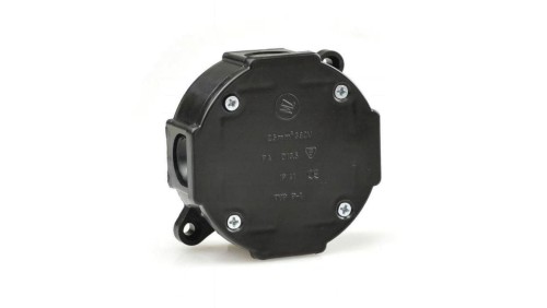 Puszka n/t hermetyczna pusta 79x79x37mm IP44 czarn
