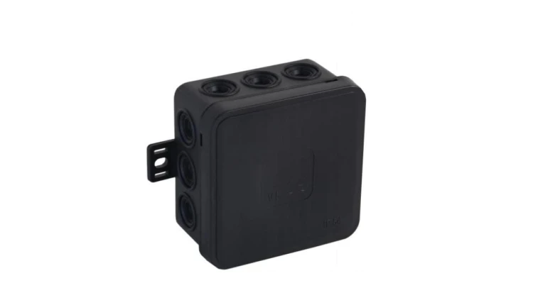 Puszka hermetyczna Natynkowa IP54 75x75x39mm czarna