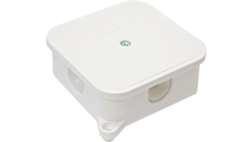 Puszka natynkowa hermetyczna pusta 85x85x35 IP44 400V biała