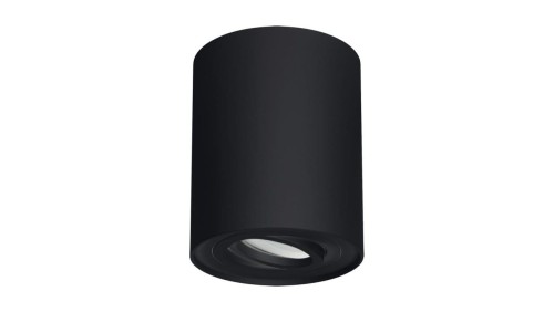 Lampa plafon tuba reflektor HARY C czarny natynkowa GU10 03713 STRUHM