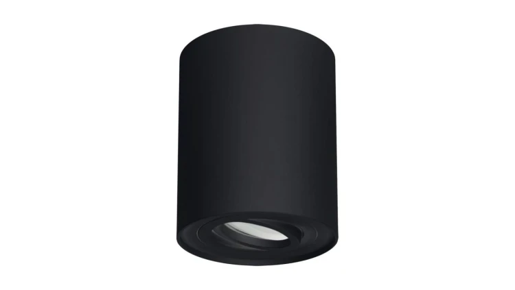 Lampa plafon tuba reflektor HARY C czarny natynkowa GU10 03713 STRUHM