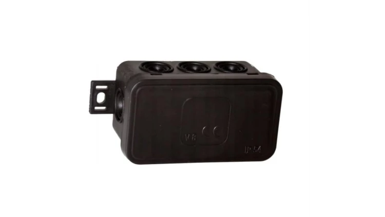 Puszka hermetyczna N/T IP54 89x42x38mm czarna