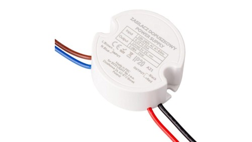 Zasilacz do puszk fi60 2,08A 25W 12V IP67 50x50x22