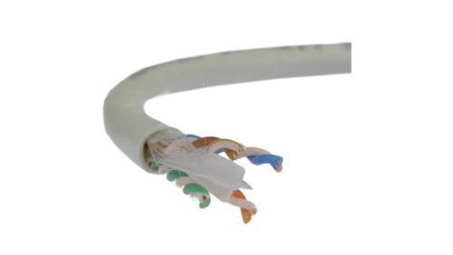 UTP kat.6 U/UTP 4x2x0,57 Dca jasnoszary LSOH Alantec /100m/