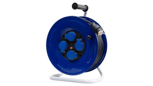 Przedłużacz na bębnie metalowym GRANDE-320 4x230V IP44 3x1,5 (OPD) /40m/ z termikiem i kontrolką