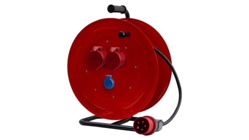 Przedłużacz siłowy na bębnie metalowym MAKARA-460 OPD 5x6 2x32A 5p, 230V, wtyczka 32A 5p - 35m