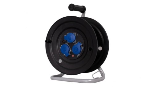 Rozgałęźnik na bębnie plastikowym NERO-290 3x230V IP44 + termik + kontrolka