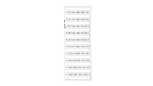 Ramka z oznacznikami 10x 21-30 209-504 /5szt./