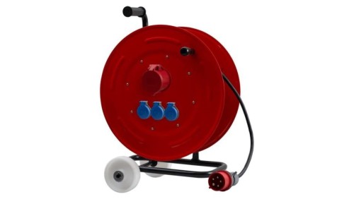 Przedłużacz siłowy na bębnie metalowym MAKARA-460 NK OW 5x2,5 16A 5p, 3x230V, wtyczka 16A 5p - 40m