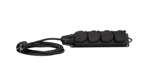 Przedłużacz listwowy gumowy 4x230V(4x2P+Z) OPD (H07RN-F) 3x2,5-5m