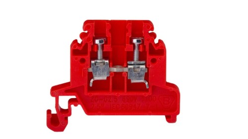 Złączka szynowa 2-przewodowa 2,5 mm2 czerwony ZG-G2,5 A11-8107