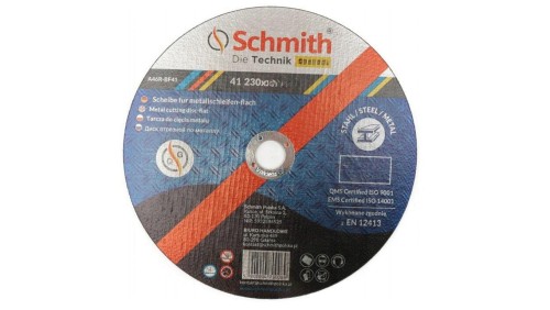 Tarcza do cięcia metalu 230x3,2 mocna Schmith