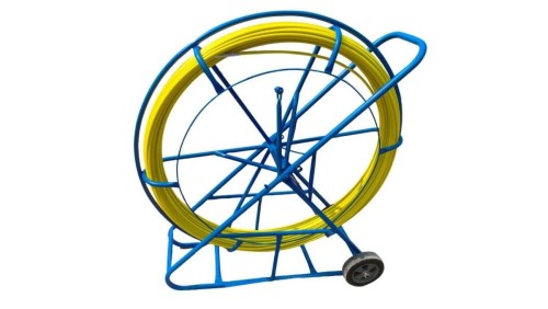 Pilot z włókna szklanego FRP do przeciągania kabli Ø8mm, 250m, z kółkami Q-LANTEC