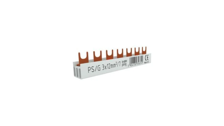 Szyna łączeniowa grzebieniowa PS/G 3-fazowa 7-modułowa 12mm2 80A 6312