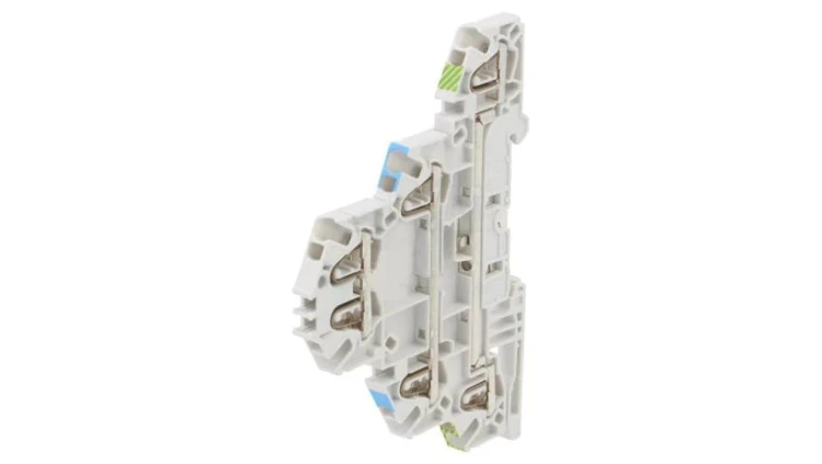 Złączka szynowa SNK 0,2÷2,5mm2 tory 3 zaciski 6 szary 300V 1SNK705513R0000 (ZK2.5-L-N-PE)