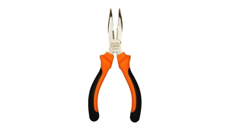 Szczypce wydłużone wygięte 160mm
