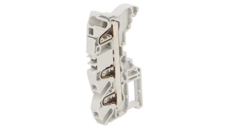 Zacisk rozgałęźny szynowy SNK 0,5÷4mm2 drogi 1 zaciski 3 szary 1SNK706011R0000 (ZK4-3P)
