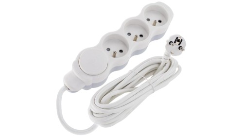 Przedłużacz 3-gniazda z/u 3m 3x1,5mm2 z wyłącznikiem