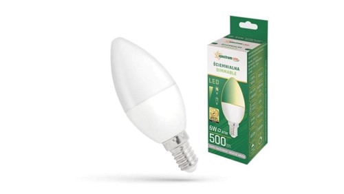 Żarówka świeczka LED E14 6W 500lm 4000K DIMMABLE