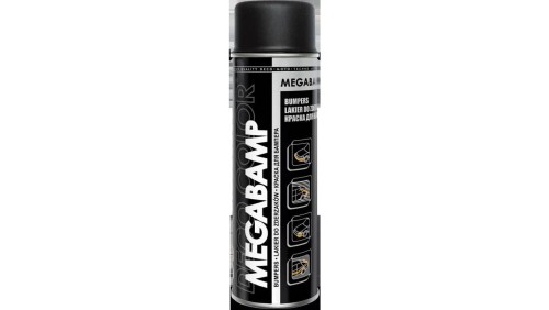 Lakier farba do zderzaków plastikowych PP ABS czarny półmat 500ml MEGABAMP