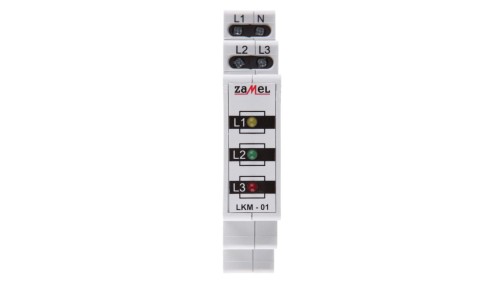 Lampka modułowa 3-fazowa czerwona/zielona/żółta 230-400V AC LKM-01-40 EXT10000039