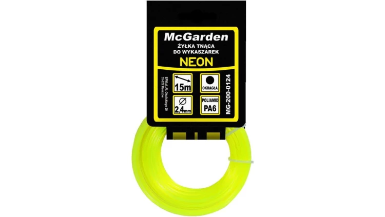 Żyłka do wykaszarki okrągła neon 3,0mm 15m
