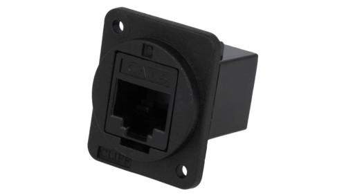 Łącznik FT RJ45 8p8c Kat 6 gniazdo z obu stron 19x24mm CP30222X