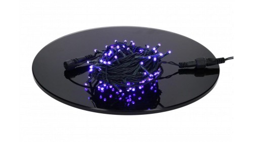 Lampki Bulinex 100led niebieskie 9,90m sznur