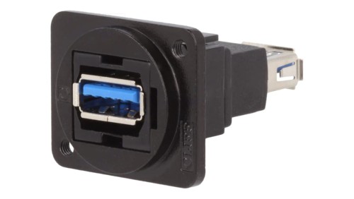 Łącznik USB A - USB A 3.0 FT metal 19x24mm CP30205NM3B