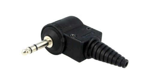 Wtyk Jack 6,3mm stereo 3 tory kątowy 90 Jumbo 15mm CL2076S