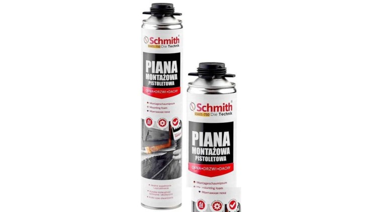 Piana montażowa pistoletowa pianka 750ml Schmith