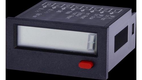 CI090110, licznik impulsów, 24x54x48mm, Wyświetlacz LCD, 12kHz, 4-30V DC, Złącze śrubowe 8pin, IP65