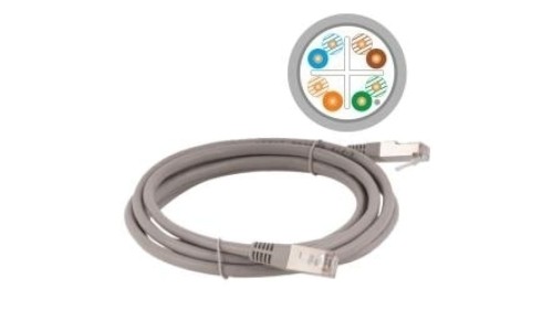 Patchcord STP A-LAN KKS6SZA5.0 (RJ45 - RJ45 5m STP kat. 6 kolor szary)
