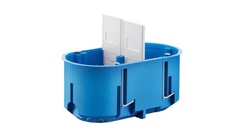 Puszka podwójna 60mm regips głęboka niebieska P2x60D 32092203