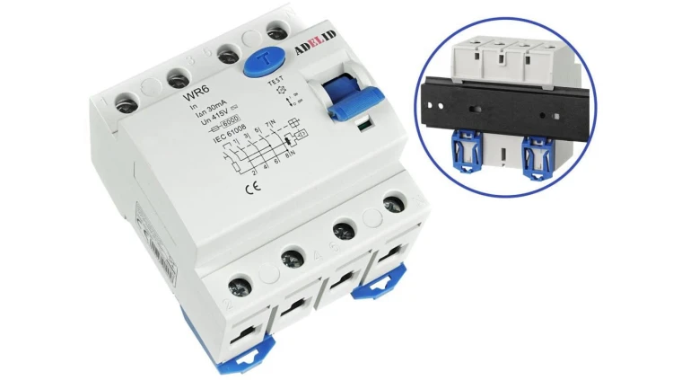 Wyłącznik różnicowoprądowy 4P 40A 300mA WR6 40/4/300