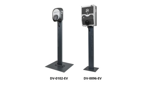 Wolnostojąca stacja ładowania samochodów elektrycznych Wallbox WARIANTY, Model: 2. WALLBOX stacja ładowania 22 kW typ 2 + słupek