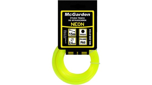 ŻYŁKA DO WYKASZARKI OKRĄGŁA NEON 1,6MM 15M