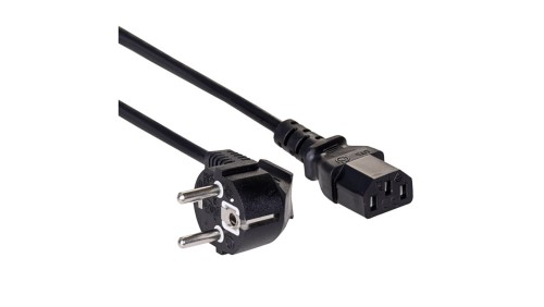 Kabel zasilający Akyga AK-PC-05C CU 3x1mm² CEE 7/7 / IEC C13 5m