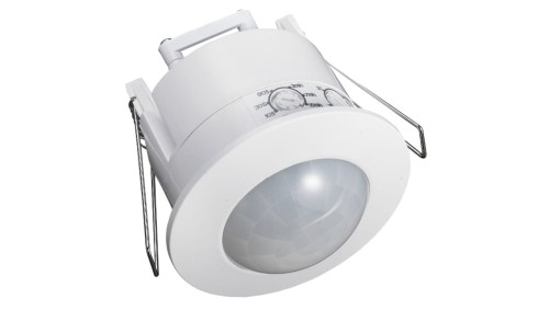 Czujnik ruchu PIR sufitowy do wbudowania LED 360stopni biały PIR podtynkowy
