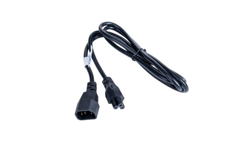 Kabel zasilający koniczynka Akyga AK-NB-09A CCA 3x0.5mm² IEC C5 / IEC C14 1.5 m
