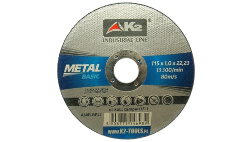 Tarcza do cięcia metalu BASIC 115 x 1,0mm (25 szt.)