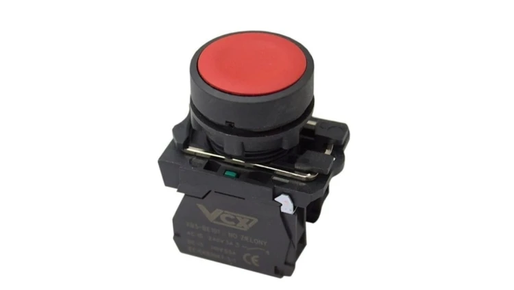 PRZYCISK PULPITOWY CZERWONY VCX XB5 AA45 1NO+1NC