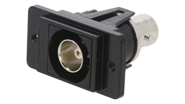 Łącznik BNC gniazdo z obu stron 75 czarny DUALSLIM 29mm CP30738MB3