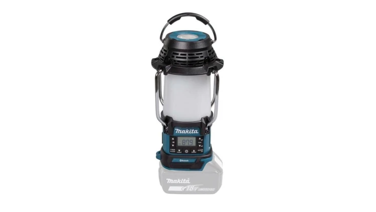 Odbiornik radiowy z lampą i latarką 18v fm bluetooth usb