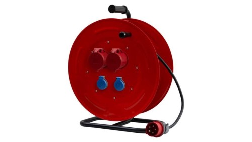 Przedłużacz siłowy na bębnie metalowym MAKARA-460 OPD 5x4 2x32A 5p, 2x230V, wtyczka 32A 5p - 40m