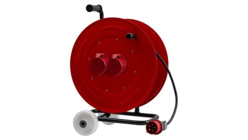 Przedłużacz siłowy na bębnie metalowym MAKARA-460 NK OPD 5x6 2x32A 5p, wtyczka 32A 5p - 40m