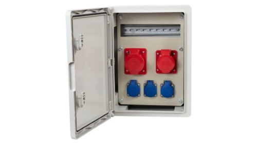 Rozdzielnica budowlana RB-300 12M - gniazda 2x16A 5p, 3x230V, /12 modułów/