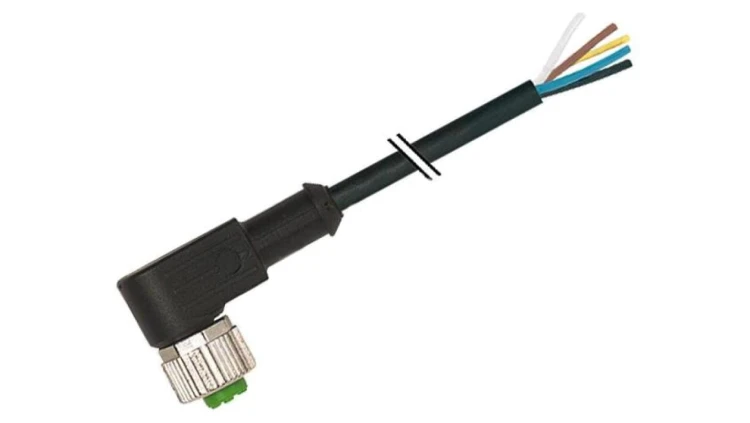 Gniazdo kątowe M12, 12P z przewodem o długości 3m PUR, 30VAC 1,5A 7000-19061-7020300