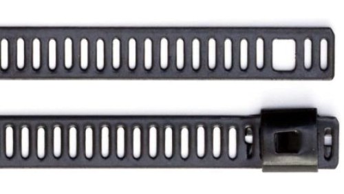 Opaska kablowa 225mm 7 mm Stal nierdzewna z powłoką poliestrową 100 sztuk RS PRO