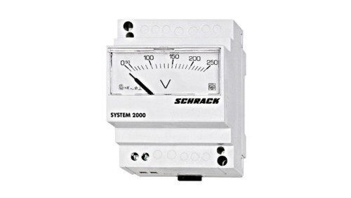 Woltomierz analogowy serii D4E AC/250V 45mm